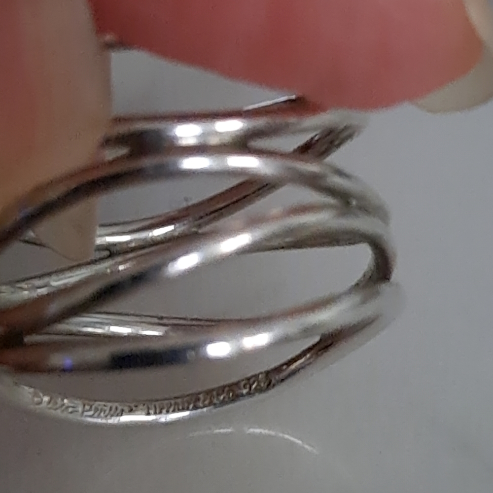 Authentic Tiffany & Co. Elsa Peretti Five Row Wave ring - Picture 15 of 16
